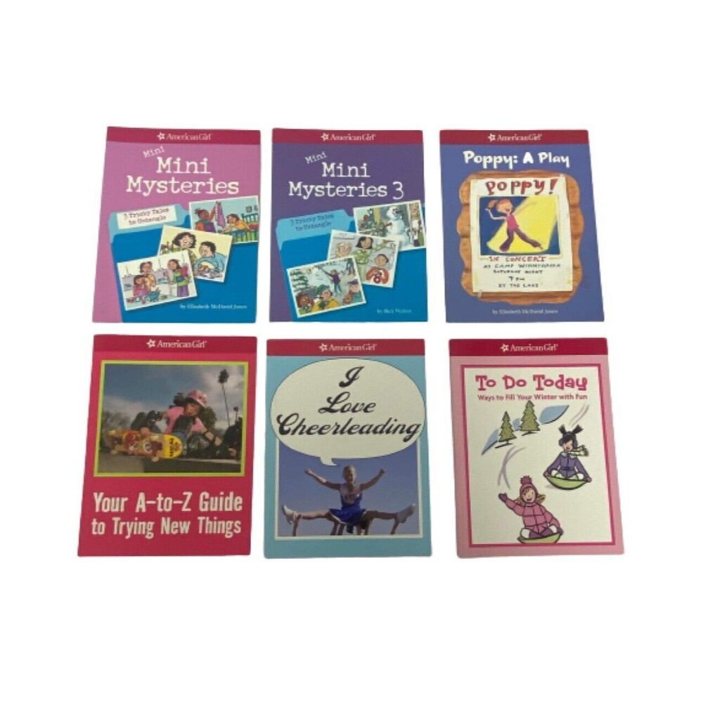 American Girl Mini Mysteries etc Books Lot Cheerleading Poppy Winter A to Z Kid